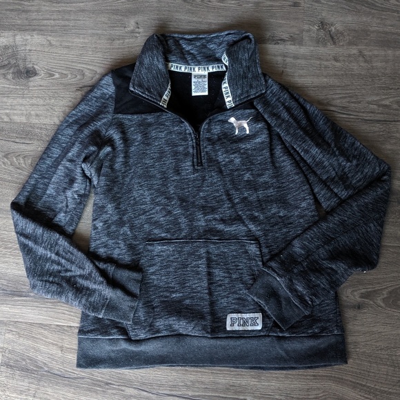 PINK Victoria's Secret Tops - VS PINK quarter zip sweatshirt